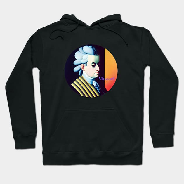 Wolfgang Amadeus Mozart Hoodie by Cryptilian